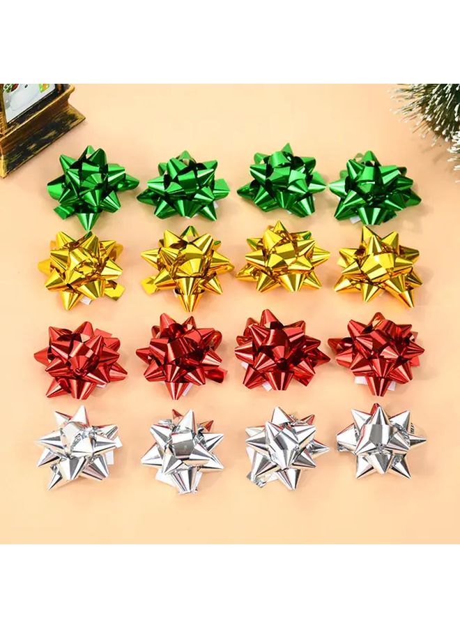 Vintage Christmas Star Bow Plastic Ribbon Bows Holiday Decor Model B02 - Image 5