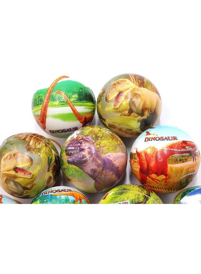 FIVOENDAR Set Of 12 Fun Face Stress Balls Cute Hand Wrist Stress Reliefs Squeeze Balls For Kids And Adults At School Or Office Party Favors (Yellow Color Random Faces) (Dinosaur) - Image 4