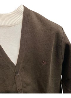 Blues Moda Premium Quality Grimen Steel Knitted Wool Cardigan  - Image 5