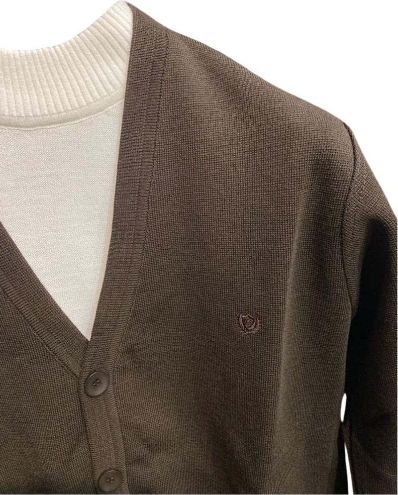 Blues Moda Premium Quality Grimen Steel Knitted Wool Cardigan  - Image 5