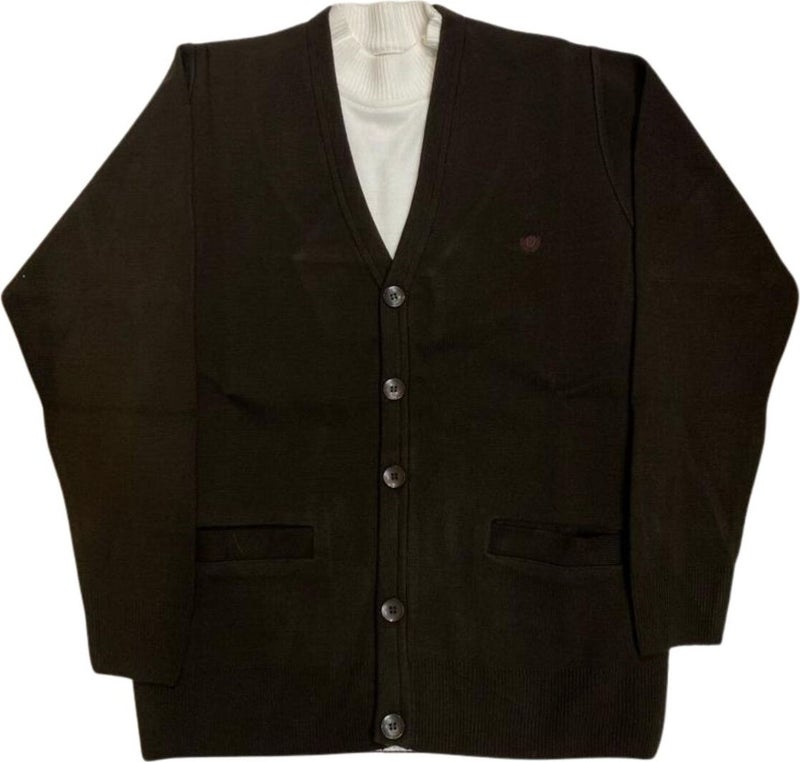 Blues Moda Premium Quality Grimen Steel Knitted Wool Cardigan  - Image 2