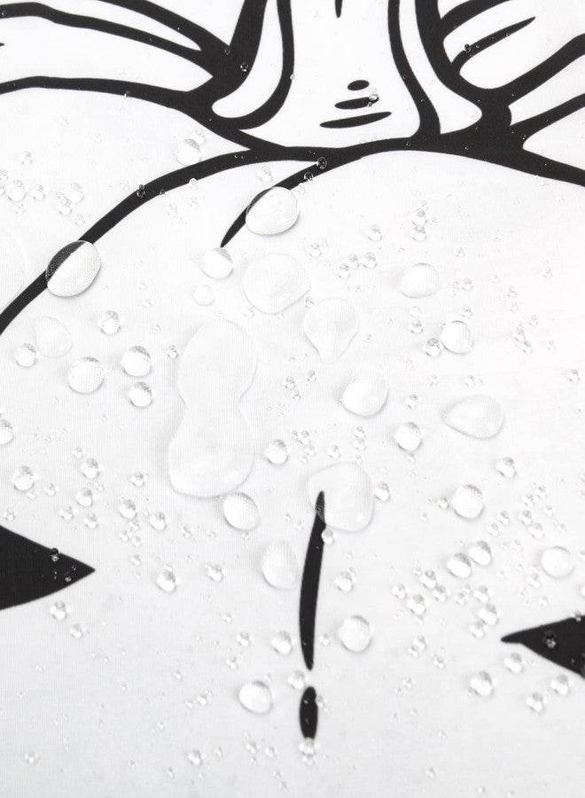 BIVINAR ستارة دش هالوين من بيفينار، ستائر دش قرع هالوين وخفافيش سوداء للحمام، 72 × 72 بوصة - Image 5