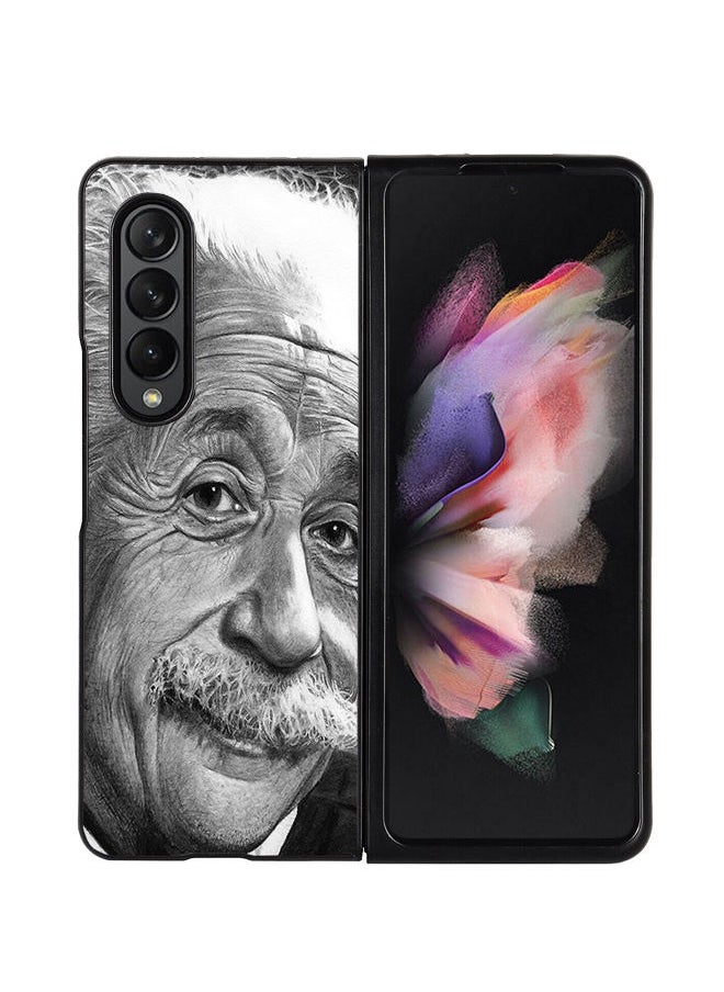 Okteq - Hard Back Cover Case Albert Einstein for Samsung Galaxy Z Fold 3 5G - Image 1