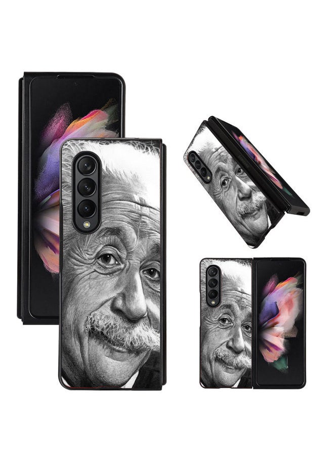 Okteq - Hard Back Cover Case Albert Einstein for Samsung Galaxy Z Fold 3 5G - Image 1