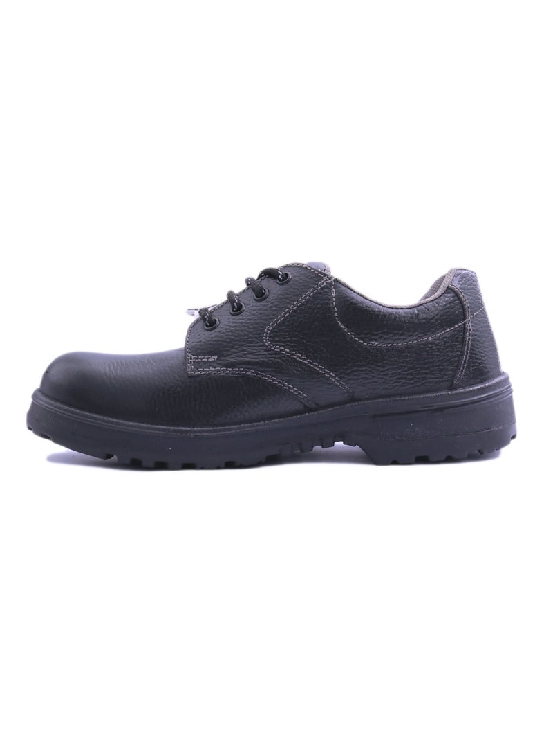 RNS Low Ankle Genuine Leather Safety Shoes, Oil and Acid Resistant, Slip Resistant Durable Industrial Work Footwear, Protective Design for Construction, Warehouse and Outdoor Use for Men - Image 1
