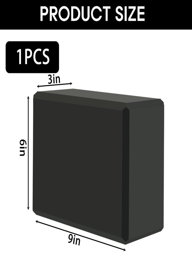 MBKHFLL Yoga Block - Supportive Latex-Free Eva Foam - Soft Non-Slip Surface with Beveled Edges for Yoga, Pilates, Meditation - Yoga Accessories for Stability, Balance, Deepen Stretches (black) - Image 2