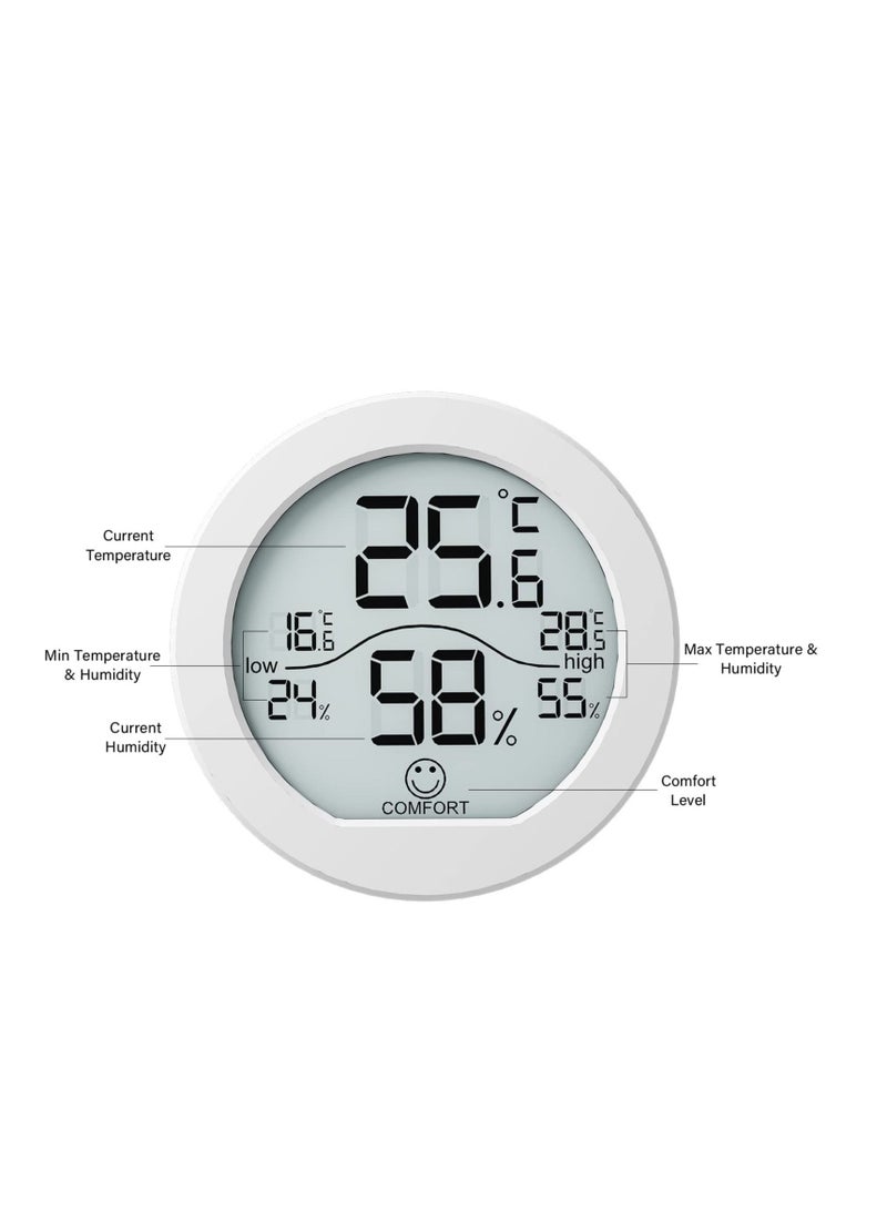 SYOSI KR-TH1 Room Thermometer – Advanced Thermometer and Humidity Gauge – LCD Hygrometer Thermometer with Max and Min Records – Easy to Install – Durable Design – High Accuracy Mechanism  - Image 3