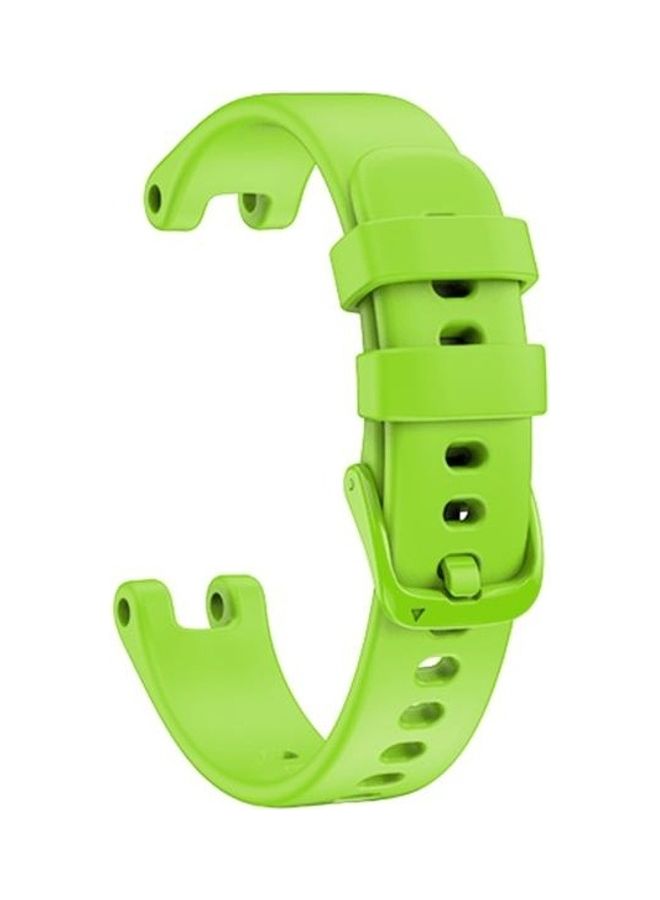 NIBEMINENT Silicone Replacement Band For Garmin Lily Lime Green - Image 1