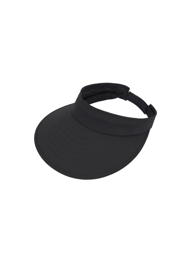2-in-1 Zip-Off Visor Sun Hat for Women - Wide Brim UV Protection Beach Hat, Packable Golf Hat for Casual Wear & Outdoor Activities, Perfect for Summer Days.