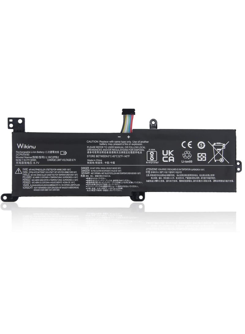 Battery L16C2PB2 for Lenovo IdeaPad 320-14AST 320-14IAP 320-14ISK 320-15ABR 320-15AST 320-15IKB 330-14IGM 330-15IKB 520-15IKB V320-15IKB 17IKB B320-14IKB L16C2PB1 L16L2PB1 L16S2PB1 7.6V - Image 1