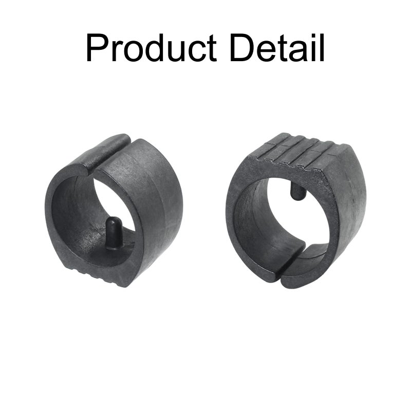 Eilumduo 10Pcs Black Plastic U-Shape Caps, 32Mm Dia. Chair Tubing Pipe Foot Cap Floor Glides Cover Tips For Furniture Leg - Image 3