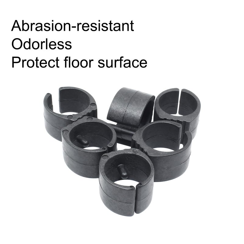 Eilumduo 10Pcs Black Plastic U-Shape Caps, 32Mm Dia. Chair Tubing Pipe Foot Cap Floor Glides Cover Tips For Furniture Leg - Image 4