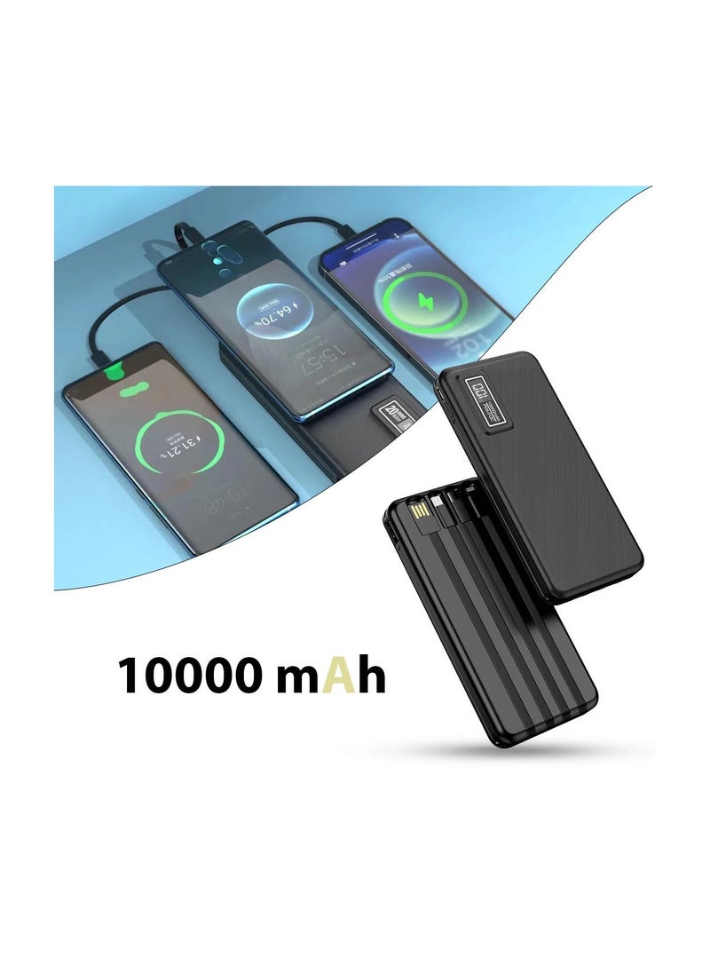 أسبور باور بانك A300 4 في 1، 10000 مللي أمبير، أسود  - Image 5