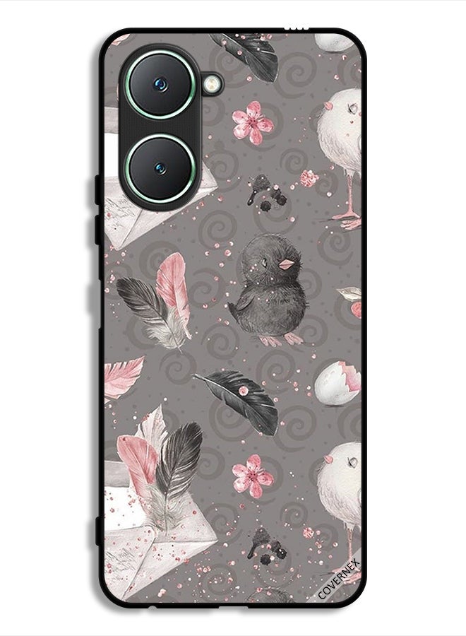 Covernex Vivo Y18i 4G Protective Case Cover Feathers & Chicks