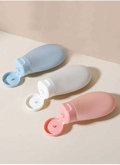 Generic 3-Pack Silicone Travel Bottles – Refillable and Leak-Proof, Portable Cosmetic and Shampoo Containers for Travel multicolour  - Image 5