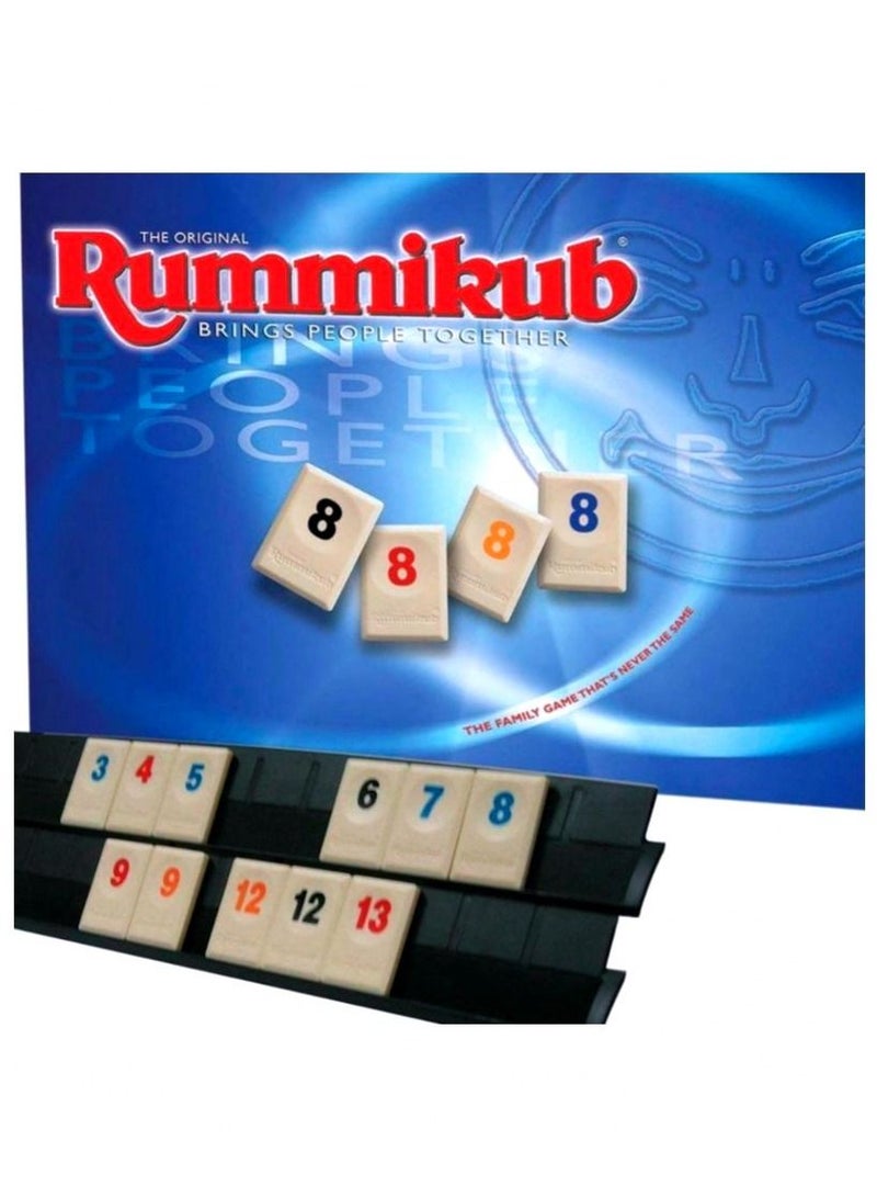 Rummikub Edition board game with innovative brightly colored tile racks - Image 1