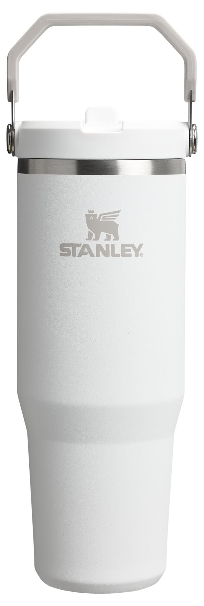 Stanley IceFlow 2.0 Flip Straw Tumbler with Handle 30 oz | Twist On Lid and Flip Up Straw | Leak Resistant Water Bottle | Insulated Stainless Steel | BPA-Free | Frost - Image 1