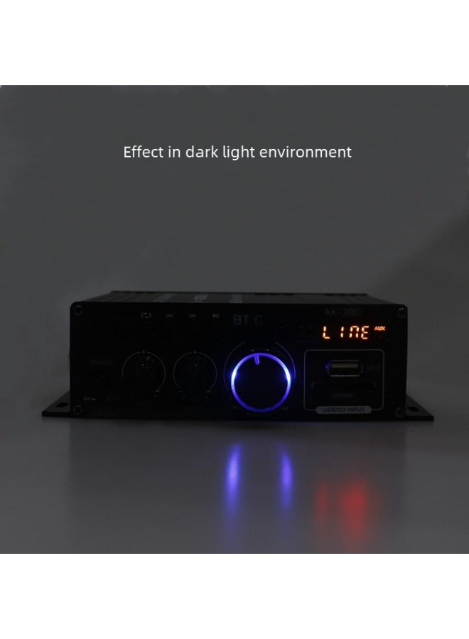 Neutral Ak380 Bluetooth Car Audio Home 12v High Power Car Power Amplifier Mini Small Power Amplifier - Image 4