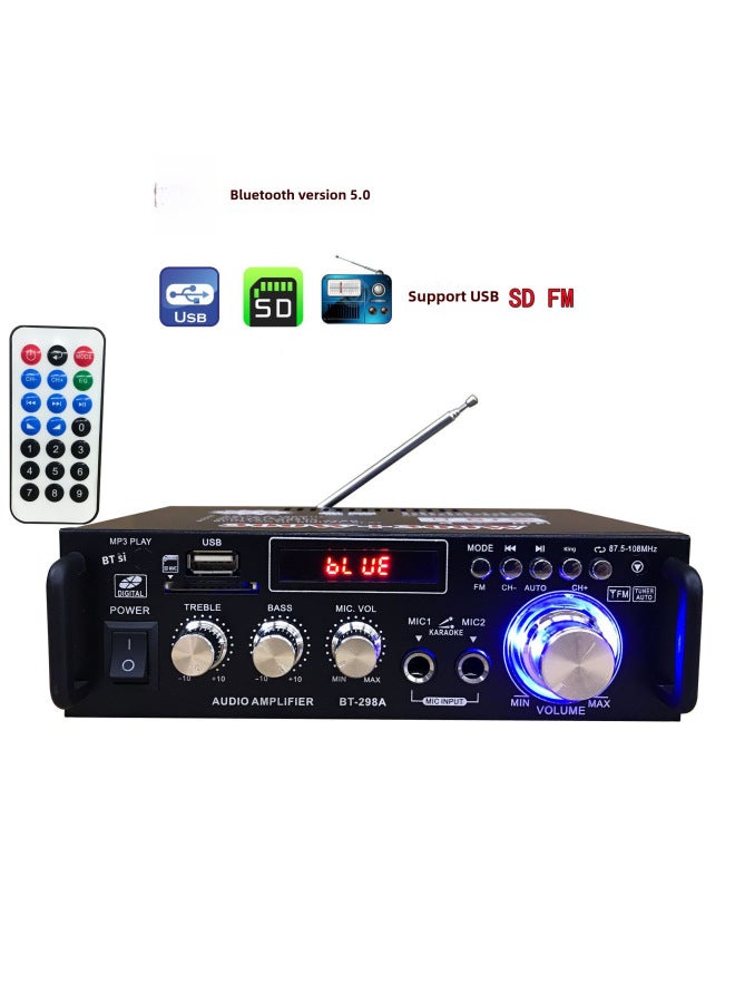 Neutral Ak380 Bluetooth Car Audio Home 12v High Power Car Power Amplifier Mini Small Power Amplifier - Image 1