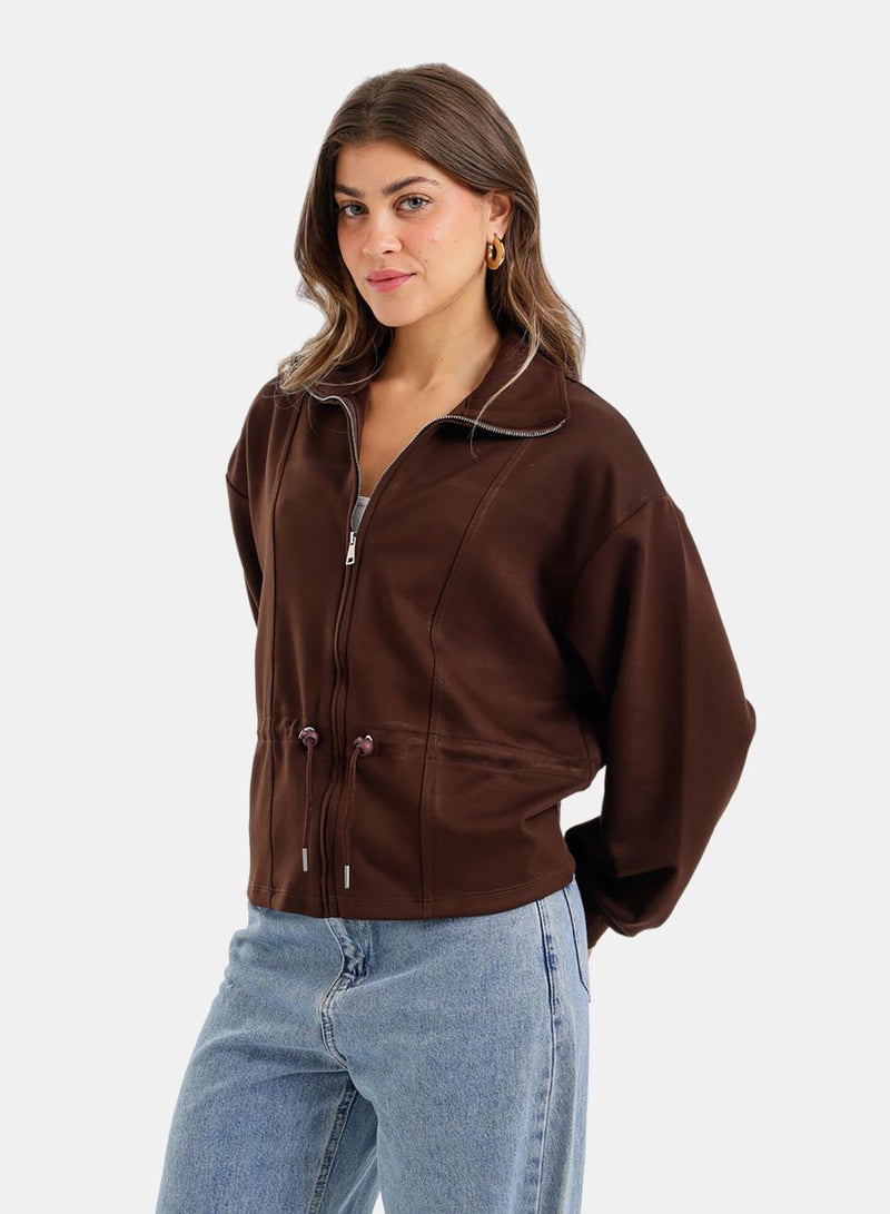 Carina Adjustable Drawstring Lounge Jacket - Image 2