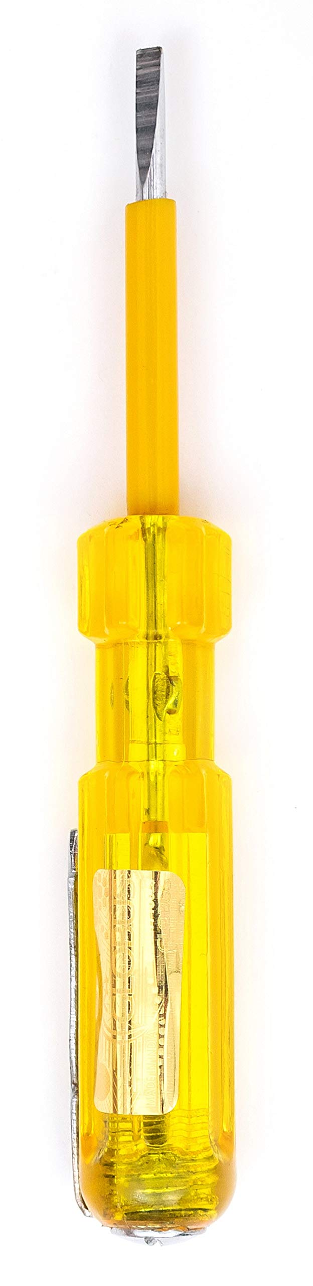 GLOBUS 666 LINEMAN TESTER SCREWDRIVER IN YELLOW COLOUR (SET/2 PCS) - Image 4