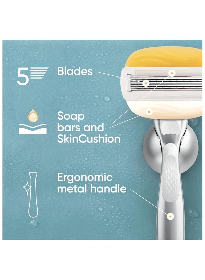 Gillette شفرات جيلت فينوس برو كومفورت غلايد برائحة جوز الهند للنساء مع مرطب أولاي - Image 2