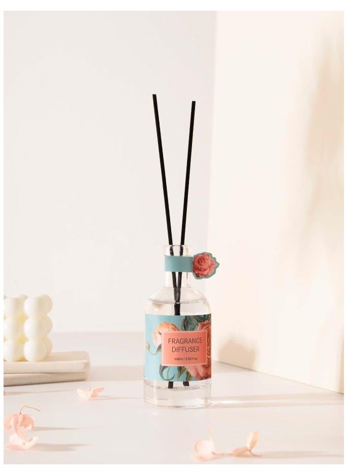 100 ml Luxury Reed Diffuser - Vanilla Sandalwood | 3.4 oz | Aromatherapy Air Freshener Fragrance Home Fragrance, Oil Diffuser