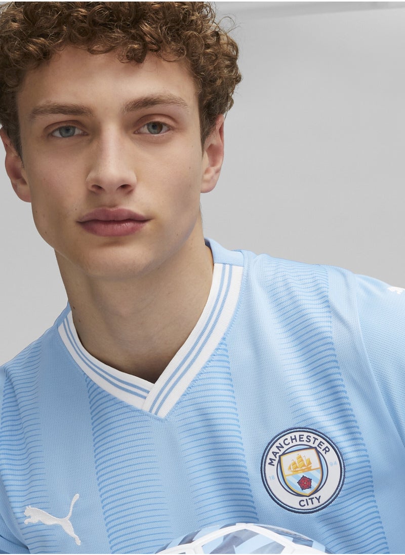 PUMA - Manchester City 23/24 Mens Blue Home Jersey - Image 1