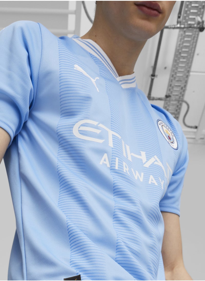 PUMA - Manchester City 23/24 Mens Blue Home Jersey - Image 1