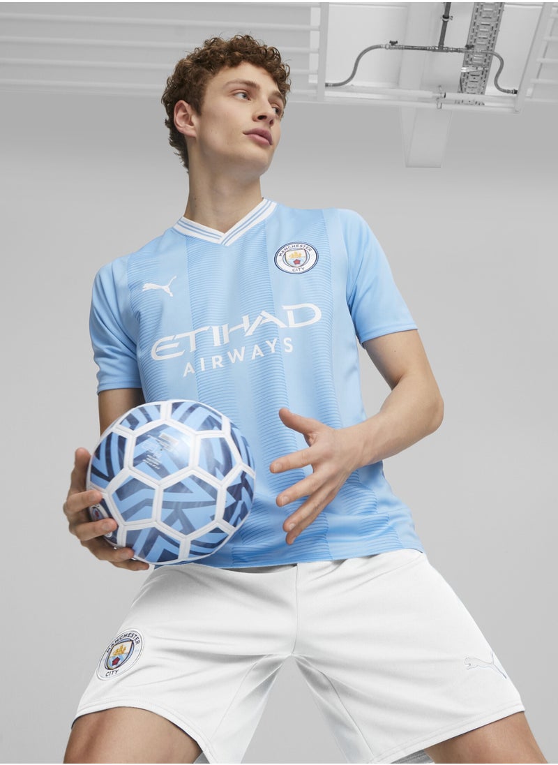 PUMA - Manchester City 23/24 Mens Blue Home Jersey - Image 1