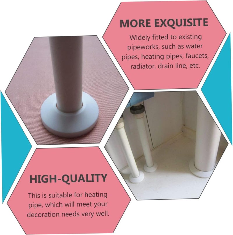 Hemobllo 36pcs Pipeline Cover Plastic Radiator Pipe Cover for Wall Installation for Water and Heating Systems Easy to Install Type - Image 4