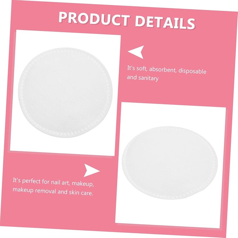 وسادات قطنية مستديرة ناعمة ماصة 60 قطعة لإزالة المكياج والعناية بالبشرة وغسلها مثالية للاستخدام في الصالون والمنزل - Image 5