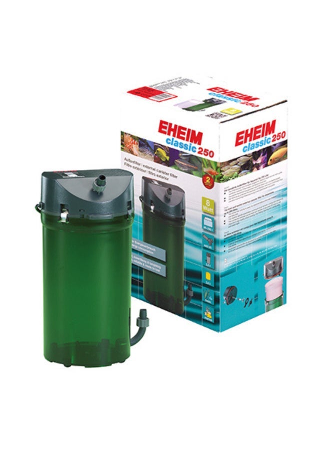 EHEIM Classic 250 Canister Filter for Aquarium (Includes Filter Pads) - Image 1