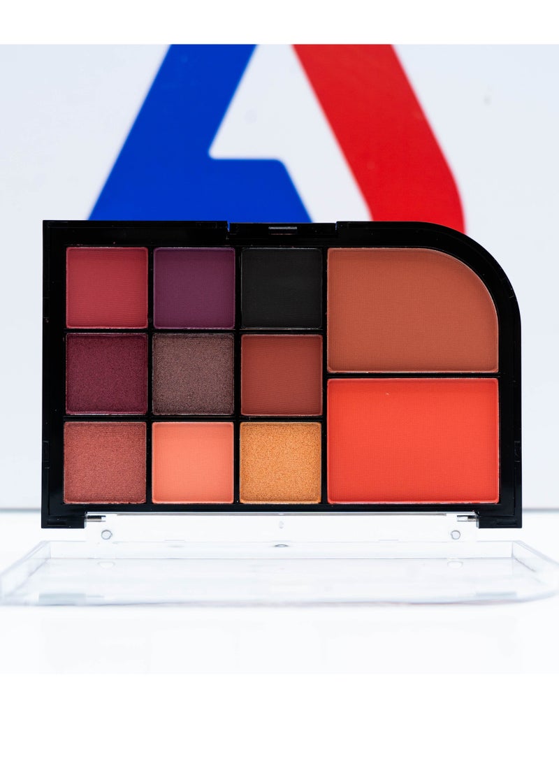 Menow - New Makeup Set Palette Eyeshadow & Blusher - 11 Colors - Image 1