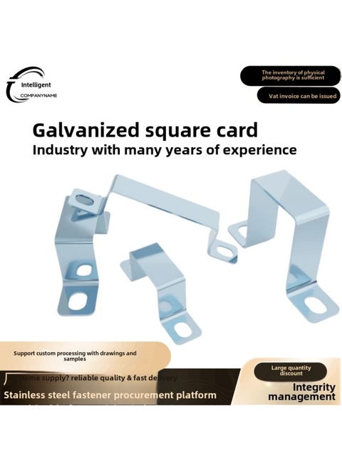 Direct Galvanized Material Thick Square Horse Card Pipe Clamp Pipe Bracket Pipe Buckle Pipe Clamp Pipe Clamp U-shaped Pipe-Specifications And Models:50*25