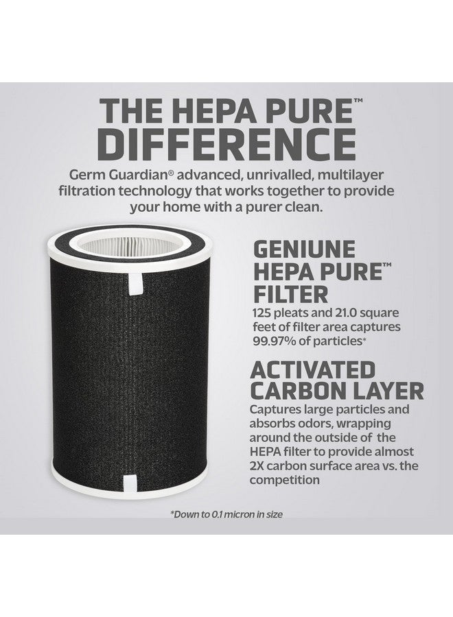 GermGuardian GermGuardian Filter O HEPA Pure Genuine Air Purifier Replacement Filter, Removes 99.97% of Pollutants for GermGuardian Air Purifier AC5109W, Black, FLT5100  - Image 2