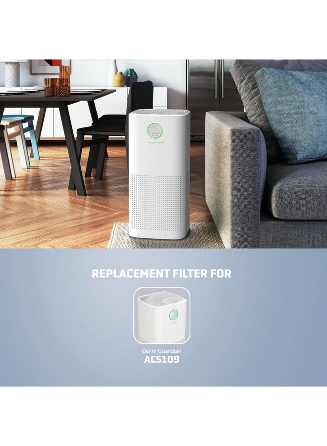 GermGuardian GermGuardian Filter O HEPA Pure Genuine Air Purifier Replacement Filter, Removes 99.97% of Pollutants for GermGuardian Air Purifier AC5109W, Black, FLT5100  - Image 3