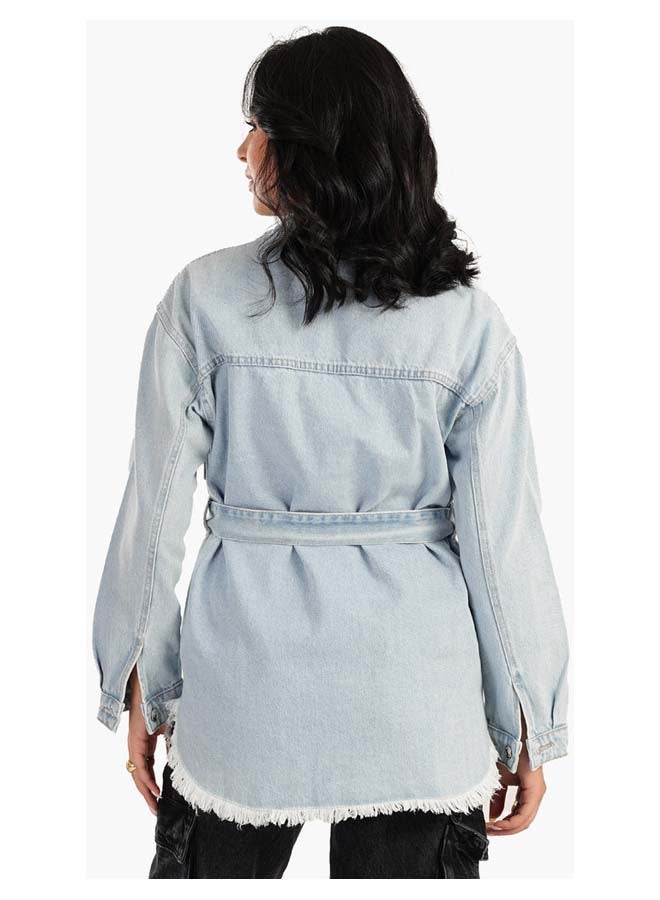 Carina Denim Jacket with Belt  - Image 3