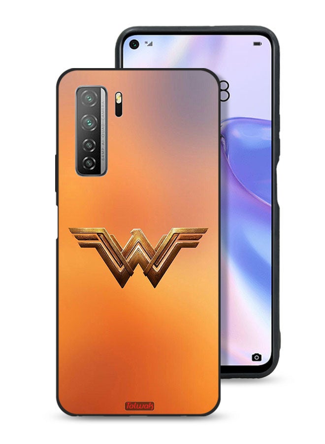 Tolwak غطاء حماية لهاتف هواوي نوفا 7 SE 5G بشعار وندر وومن - Image 1