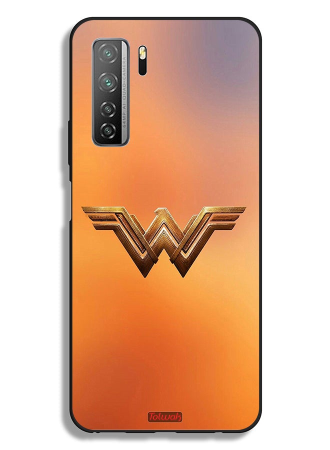 Tolwak غطاء حماية لهاتف هواوي نوفا 7 SE 5G بشعار وندر وومن - Image 2
