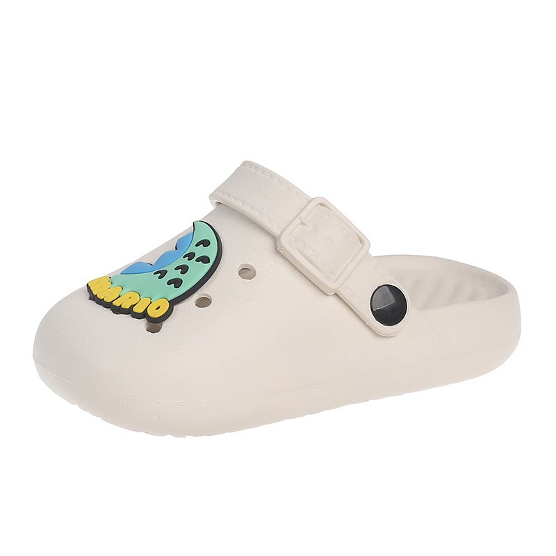 Children'S Poop-Feeling Slippers Summer Style Boys' Home And Outdoor Dual-Purpose Beach Shoes For Middle And Large Kidsren'S Clogs - Image 1