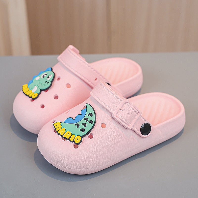 Children'S Poop-Feeling Slippers Summer Style Boys' Home And Outdoor Dual-Purpose Beach Shoes For Middle And Large Kidsren'S Clogs - Image 3