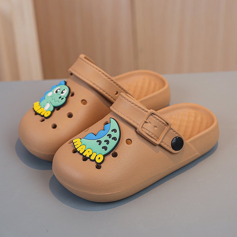 Children'S Poop-Feeling Slippers Summer Style Boys' Home And Outdoor Dual-Purpose Beach Shoes For Middle And Large Kidsren'S Clogs - Image 5