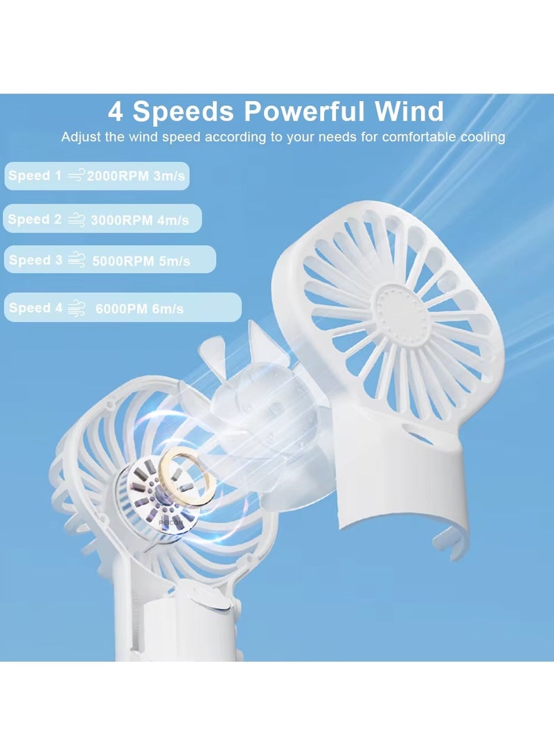 Portable Humidifier Fan Mini Handheld Mist Fan Portable USB Rechargeable Handheld Fan with Humidifier Mini Water Spray Hand Fan  - Image 3