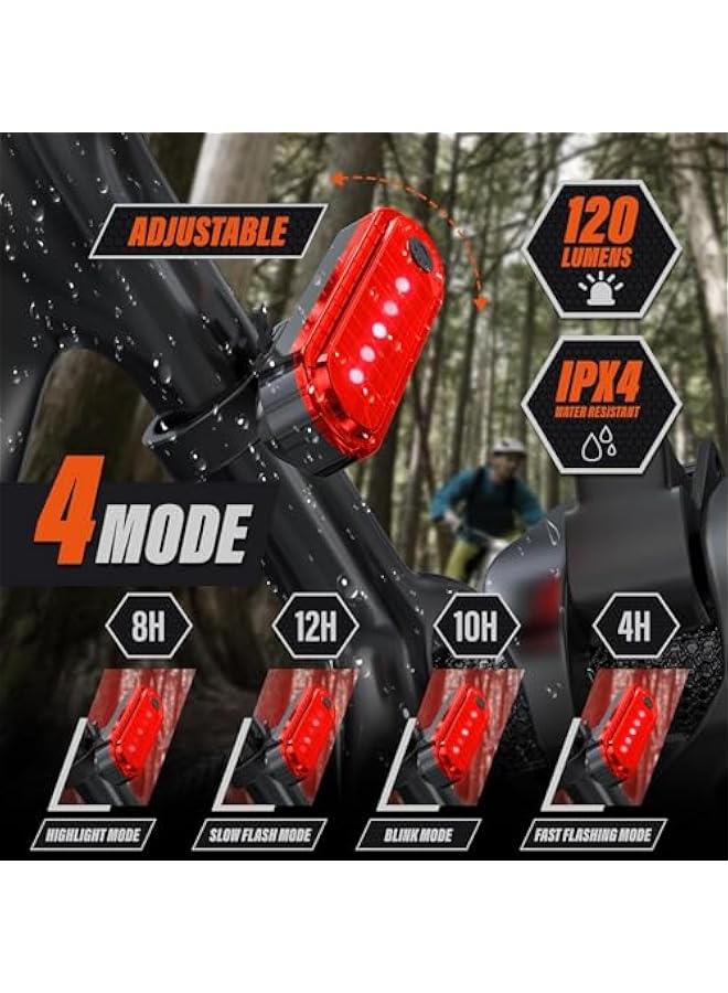 TRASSLE Rechargeable Bike Lights with Electric Bell, Ultra Bright Bicycle Lights for Night Riding, Road Mountain Bike Accessories for Kids Adults - Bike Headlight with Horn and Tail Light  - Image 4