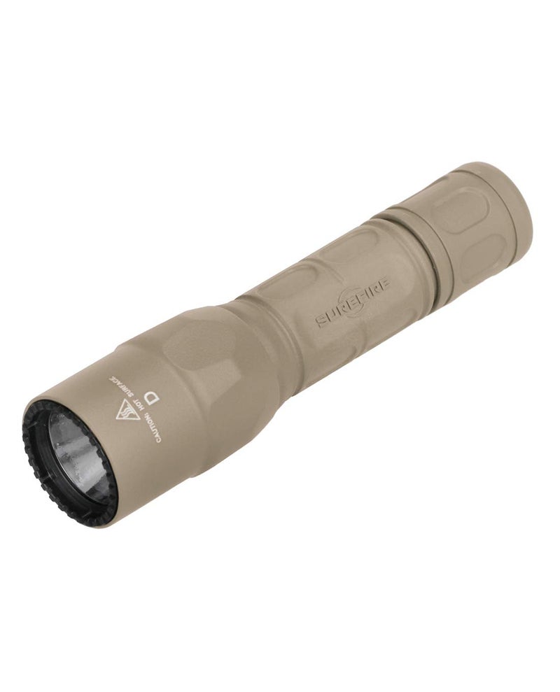 SureFire G2X Pro Dual-Output LED Flashlight with click switch, Desert Tan, Small - Image 1