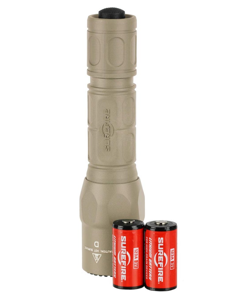 SureFire G2X Pro Dual-Output LED Flashlight with click switch, Desert Tan, Small - Image 5