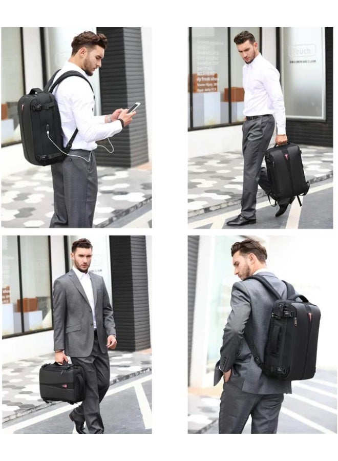 Coolbell PS-629 Water-Resistant Laptop Backpack Grey (15.6 inch) - Image 2