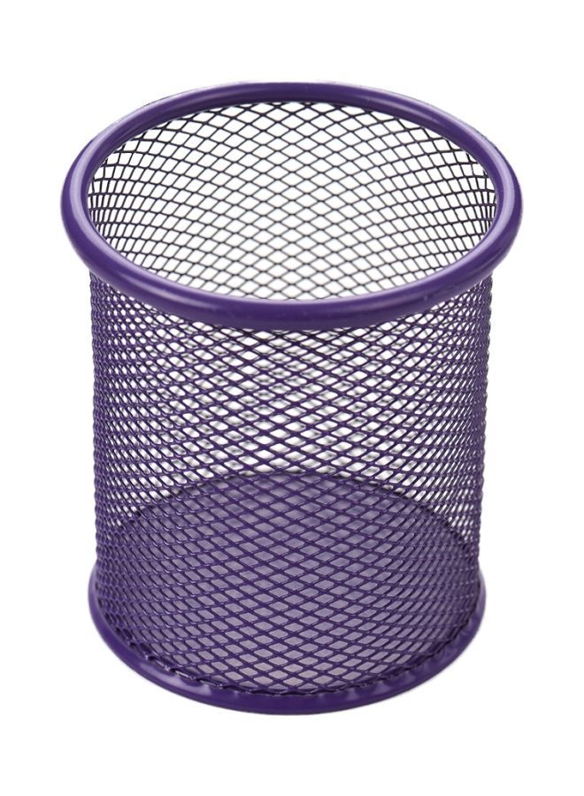 NIBEMINENT Mesh Pencil Holder Organizer Purple - Image 1