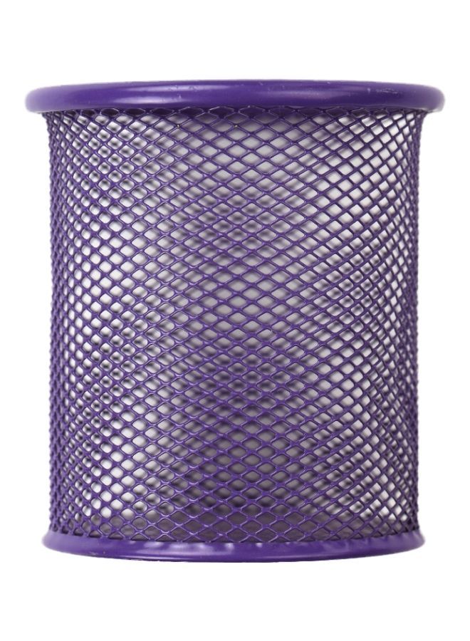 NIBEMINENT Mesh Pencil Holder Organizer Purple - Image 2